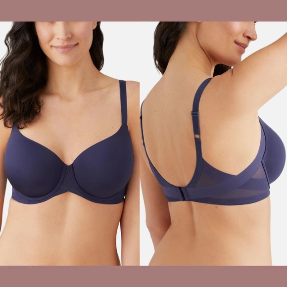 NWT Wacoal [ 40DDD US] Ultimate Side Smoother‎ Underwire T-Shirt Bra Blue #6279 - Picture 1 of 11